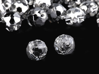 Boutons cristaux de strass, Ø 10 mm