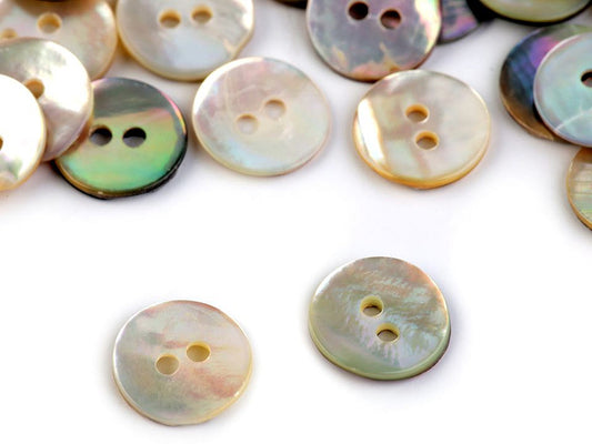 Bouton en nacre, taille 10,2mm