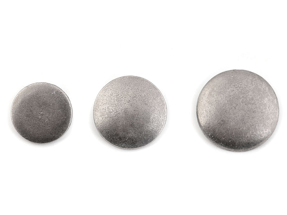 Bouton métallique, 15,2mm, 30', 20,3mm