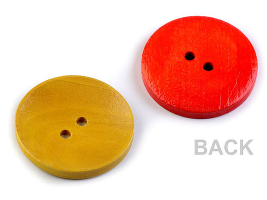 Bouton décoratif en bois - 10pc