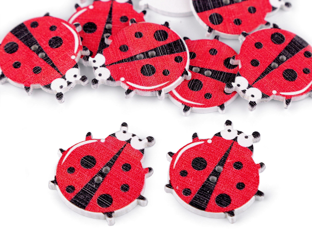 Boutons décoratifs Animaux en bois - chien, hérisson, tigre