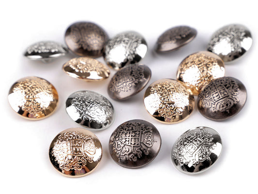 Bouton métallique, tailles 17,7mm, 20,3mm, 36'