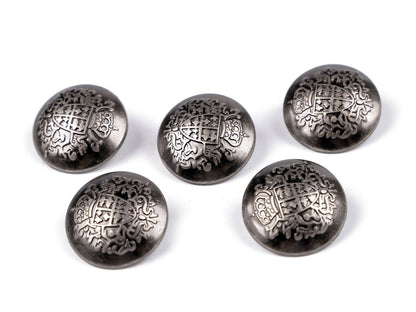 Bouton métallique, tailles 17,7mm, 20,3mm, 36'