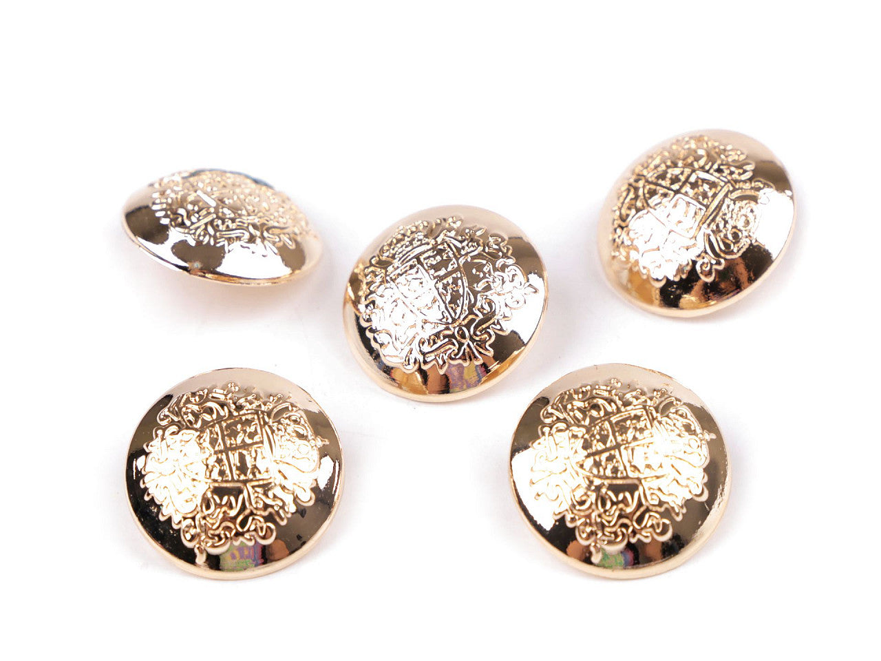 Bouton métallique, tailles 17,7mm, 20,3mm, 36'