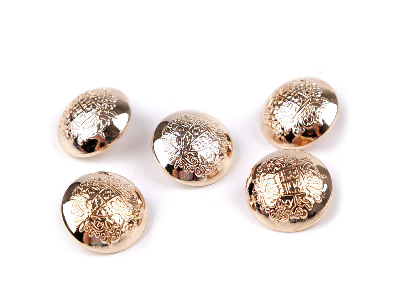 Bouton métallique, tailles 17,7mm, 20,3mm, 36'