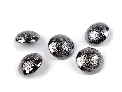 Bouton métallique, tailles 17,7mm, 20,3mm, 36'