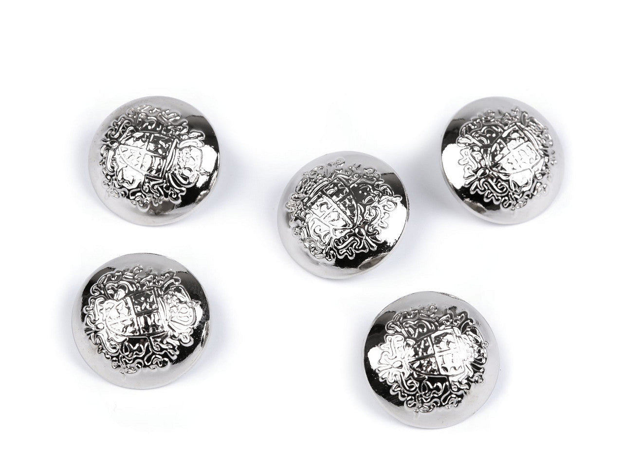 Bouton métallique, tailles 17,7mm, 20,3mm, 36'