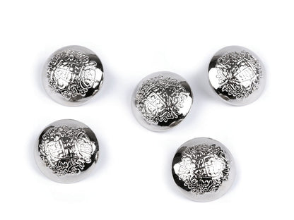 Bouton métallique, tailles 17,7mm, 20,3mm, 36'