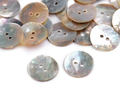 Bouton nacre, tailles 17,7mm, 20,3mm, 25,4mm