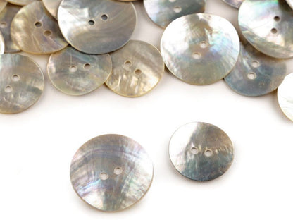 Bouton nacre, tailles 17,7mm, 20,3mm, 25,4mm