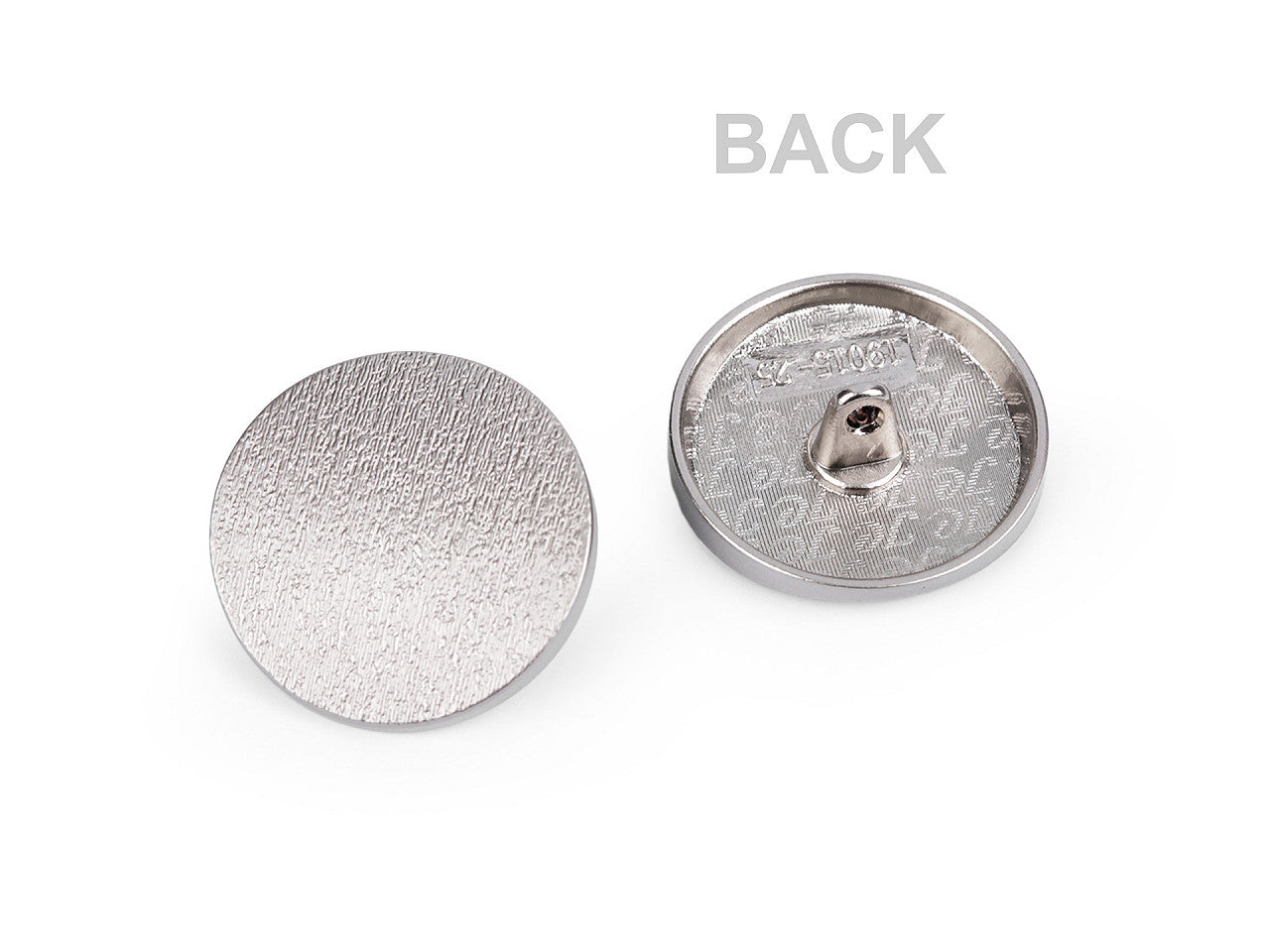 Bouton métallique avec motifs, taille 38'