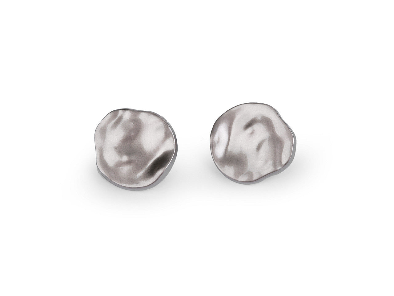Bouton métallique avec forme unique/irrégulière, taille 21,1mm