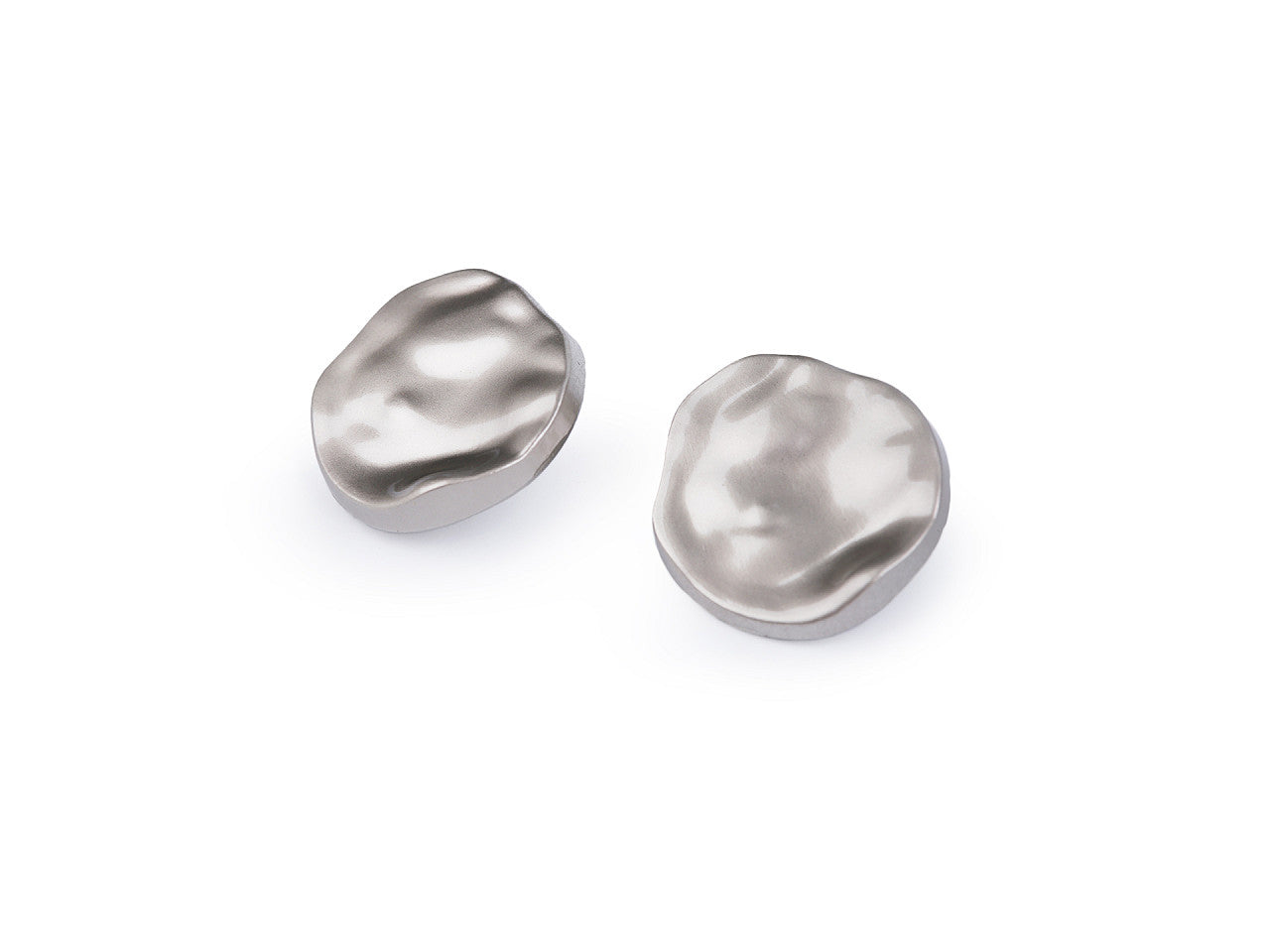 Bouton métallique avec forme unique/irrégulière, taille 21,1mm