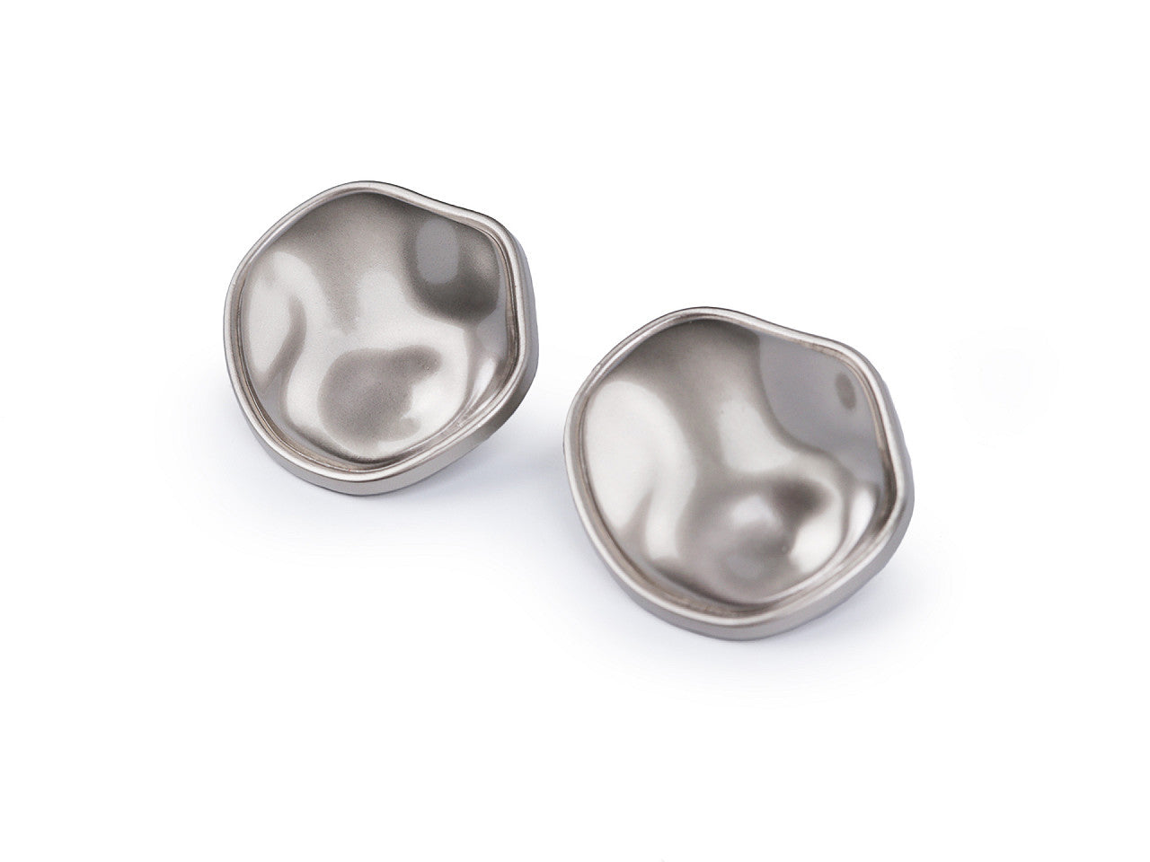 Bouton métallique avec forme unique/irrégulière, taille 46' - 20pc