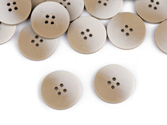Bouton ombré, taille 21,1mm, 25,4mm, 44'