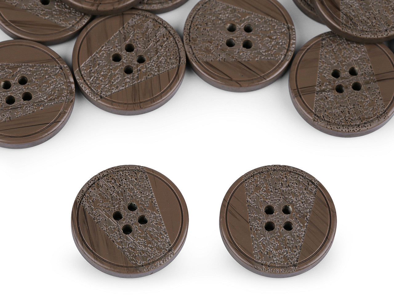 Bouton avec gravure au laser, taille 25,4mm, 44'