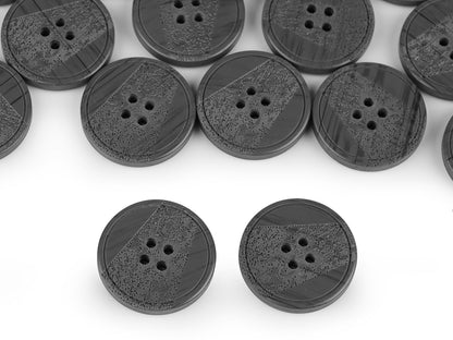 Bouton avec gravure au laser, taille 25,4mm, 44'