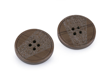 Bouton avec gravure au laser, taille 25,4mm, 44'
