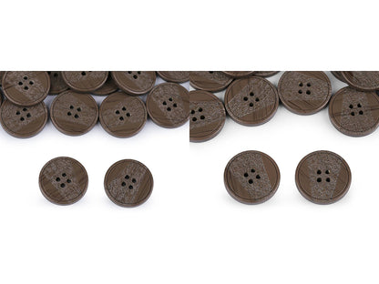 Bouton avec gravure au laser, taille 25,4mm, 44'