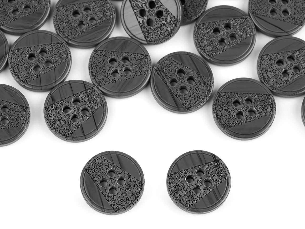 Bouton avec gravure au laser, taille 15,2mm, 17,7mm, 20,3mm, 36'