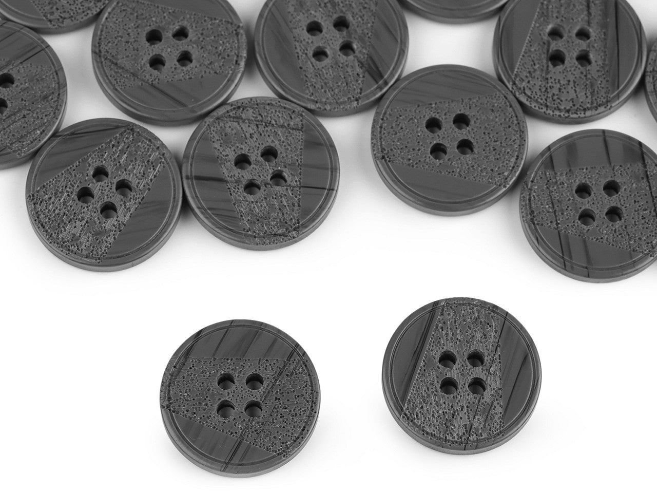 Bouton avec gravure au laser, taille 15,2mm, 17,7mm, 20,3mm, 36'