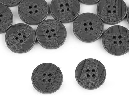 Bouton avec gravure au laser, taille 15,2mm, 17,7mm, 20,3mm, 36'