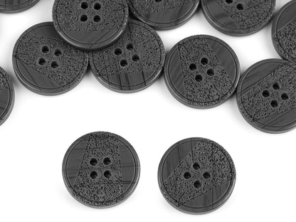 Bouton avec gravure au laser, taille 15,2mm, 17,7mm, 20,3mm, 36'