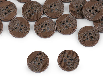 Bouton avec gravure au laser, taille 15,2mm, 17,7mm, 20,3mm, 36'