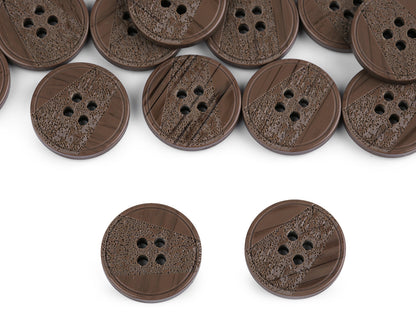 Bouton avec gravure au laser, taille 15,2mm, 17,7mm, 20,3mm, 36'