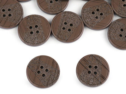 Bouton avec gravure au laser, taille 15,2mm, 17,7mm, 20,3mm, 36'