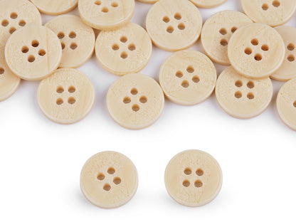 Bouton avec gravure au laser, taille 15,2mm, 17,7mm, 20,3mm, 36'