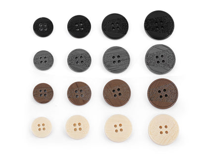 Bouton avec gravure au laser, taille 15,2mm, 17,7mm, 20,3mm, 36'