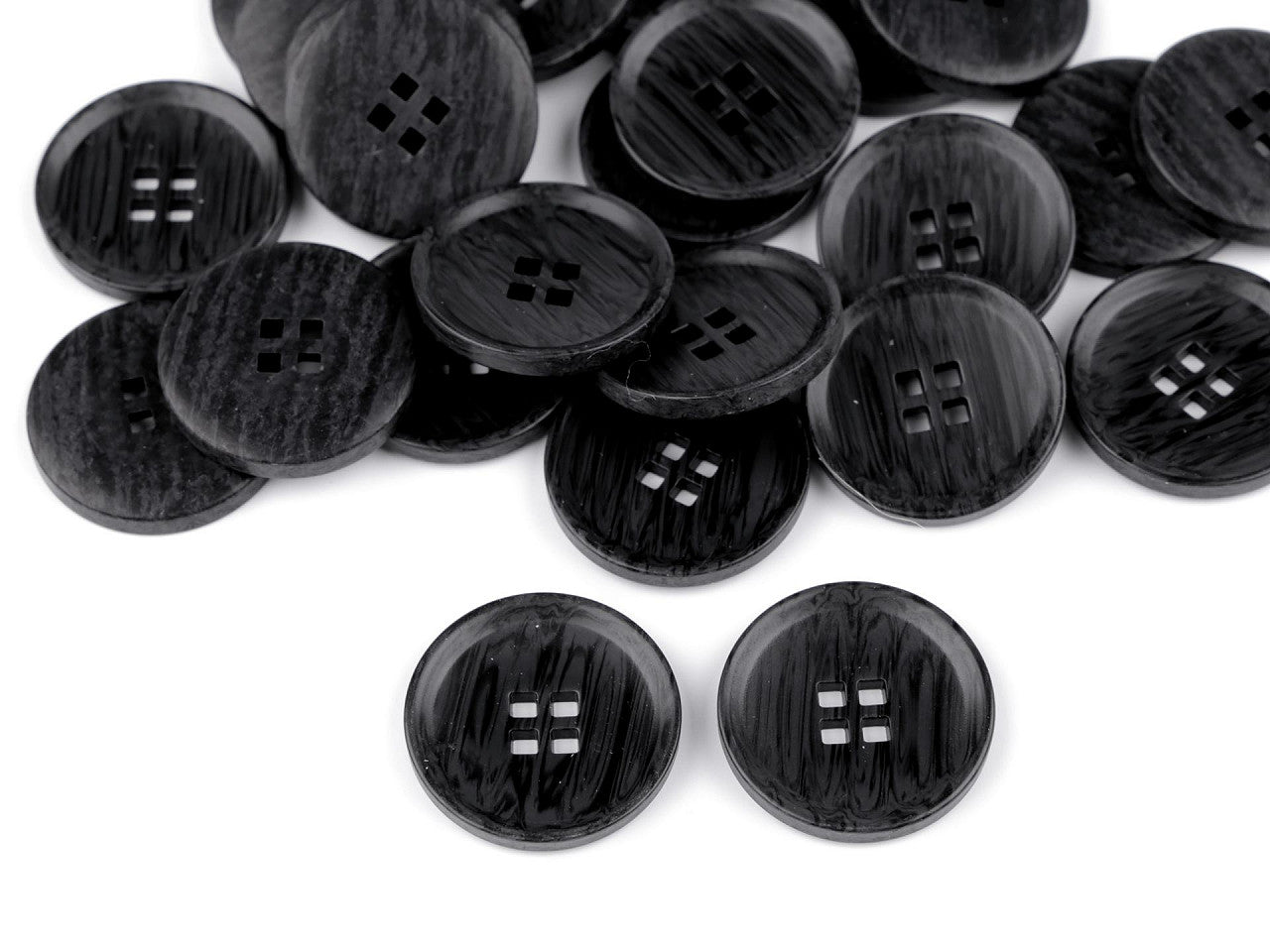 Bouton imitation bois, taille 20,3mm, 25,4mm, 44'