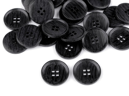Bouton imitation bois, taille 20,3mm, 25,4mm, 44'