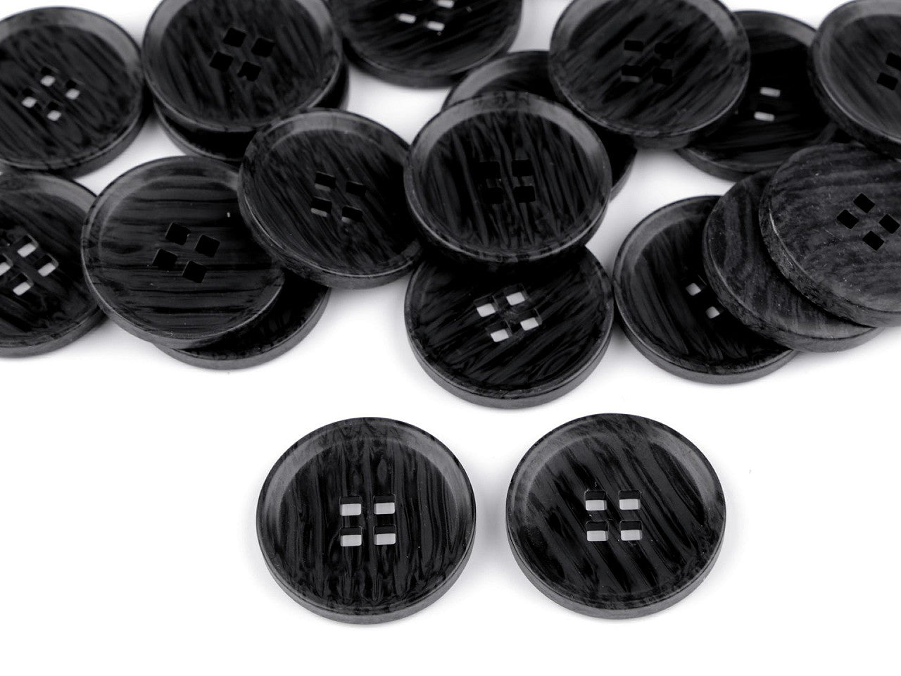 Bouton imitation bois, taille 20,3mm, 25,4mm, 44'