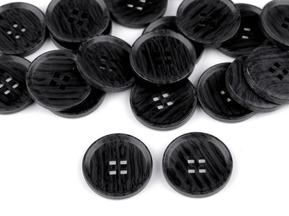 Bouton imitation bois, taille 20,3mm, 25,4mm, 44'