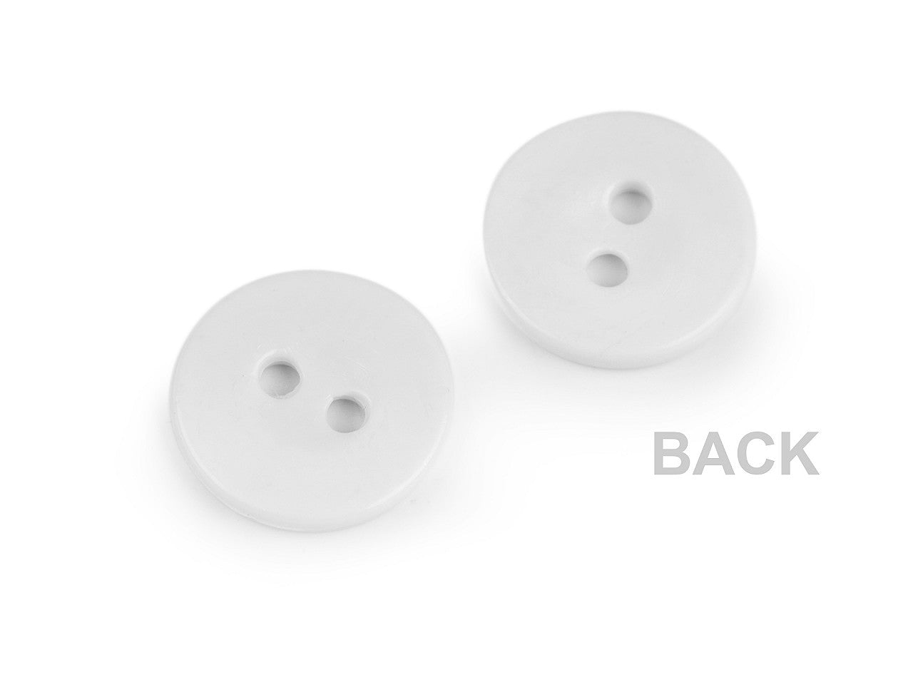 Boutons transparents, tailles 15,2mm, lavables jusqu’à 95 ° C