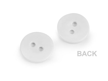 Boutons transparents, tailles 15,2mm, lavables jusqu’à 95 ° C