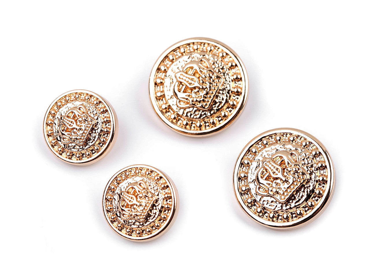 Bouton métallique, taille 15,2mm, 20,3mm