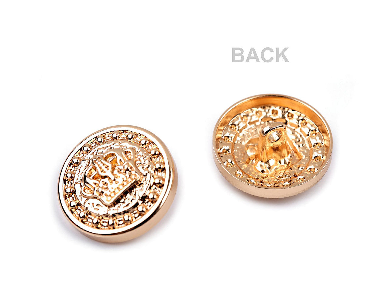 Bouton métallique, taille 15,2mm, 20,3mm