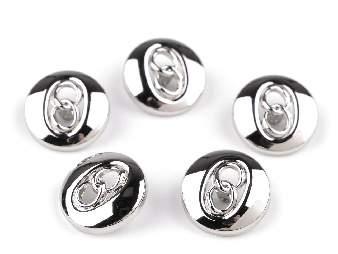 Bouton métallique, taille 17,7mm, 36'