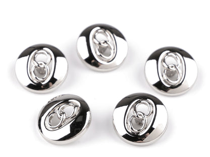 Bouton métallique, taille 17,7mm, 36'