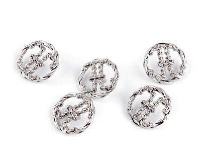 Bouton métallique, taille 15,2mm ; 20,3mm ; 38'