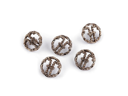 Bouton métallique, taille 15,2mm ; 20,3mm ; 38'