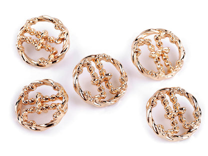 Bouton métallique, taille 15,2mm ; 20,3mm ; 38'