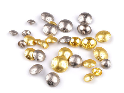 Bouton en métal finement forgé, taille 15,2mm; 30' ; 38'