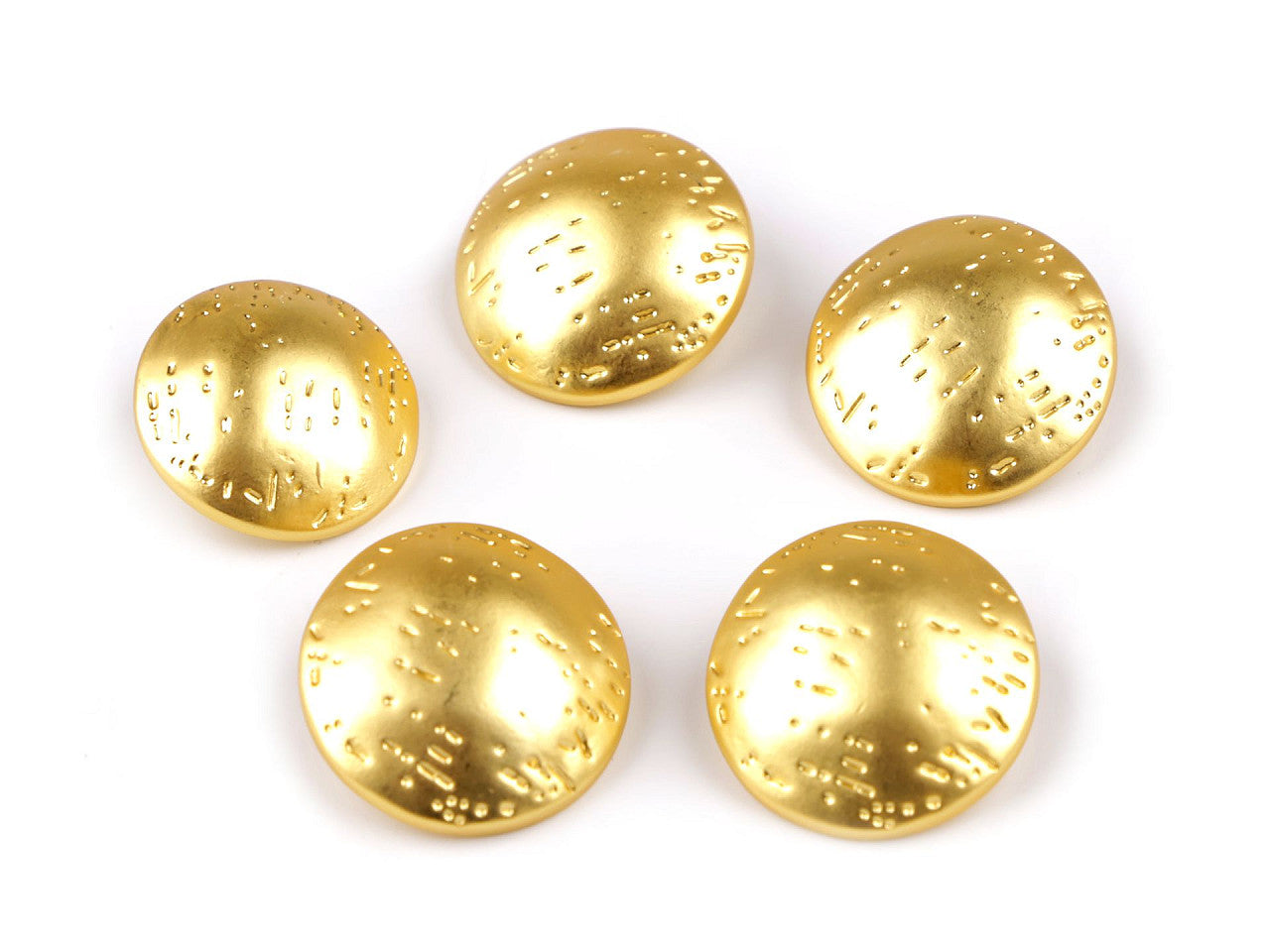 Bouton en métal finement forgé, taille 15,2mm; 30' ; 38'