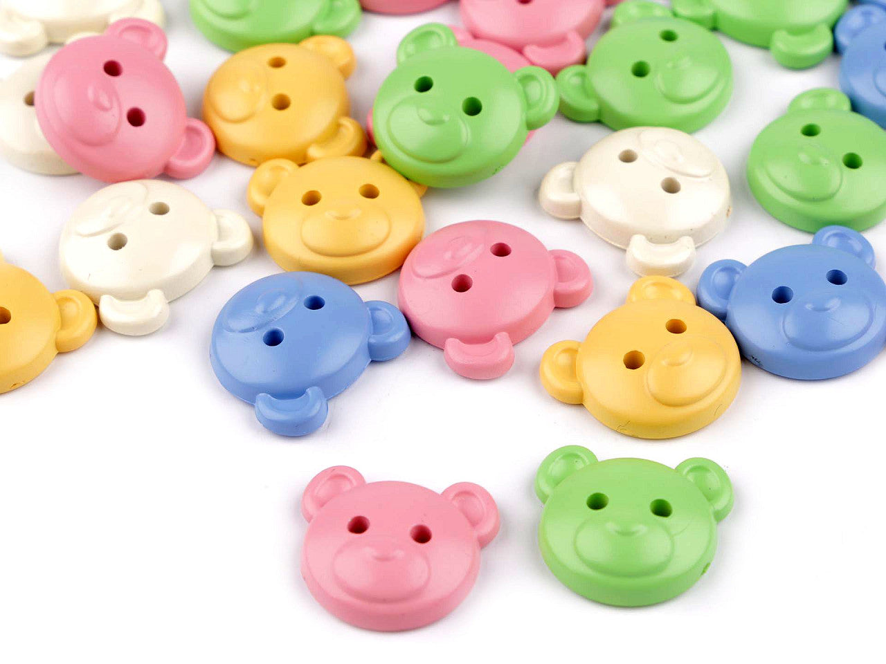 Bouton enfant, taille 21,1mm, ours en peluche