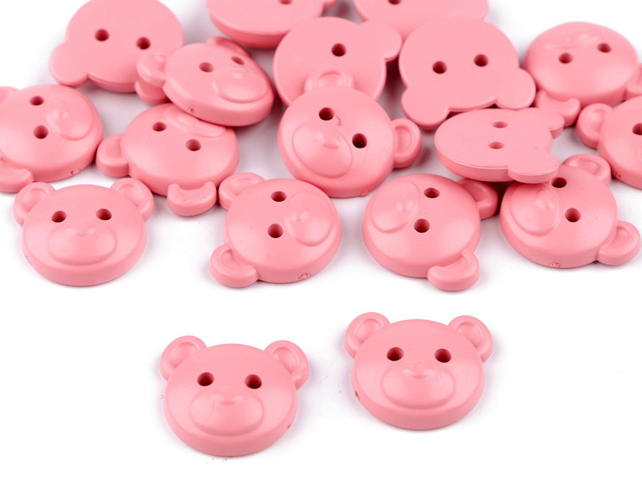 Bouton enfant, taille 21,1mm, ours en peluche