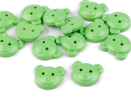 Bouton enfant, taille 21,1mm, ours en peluche